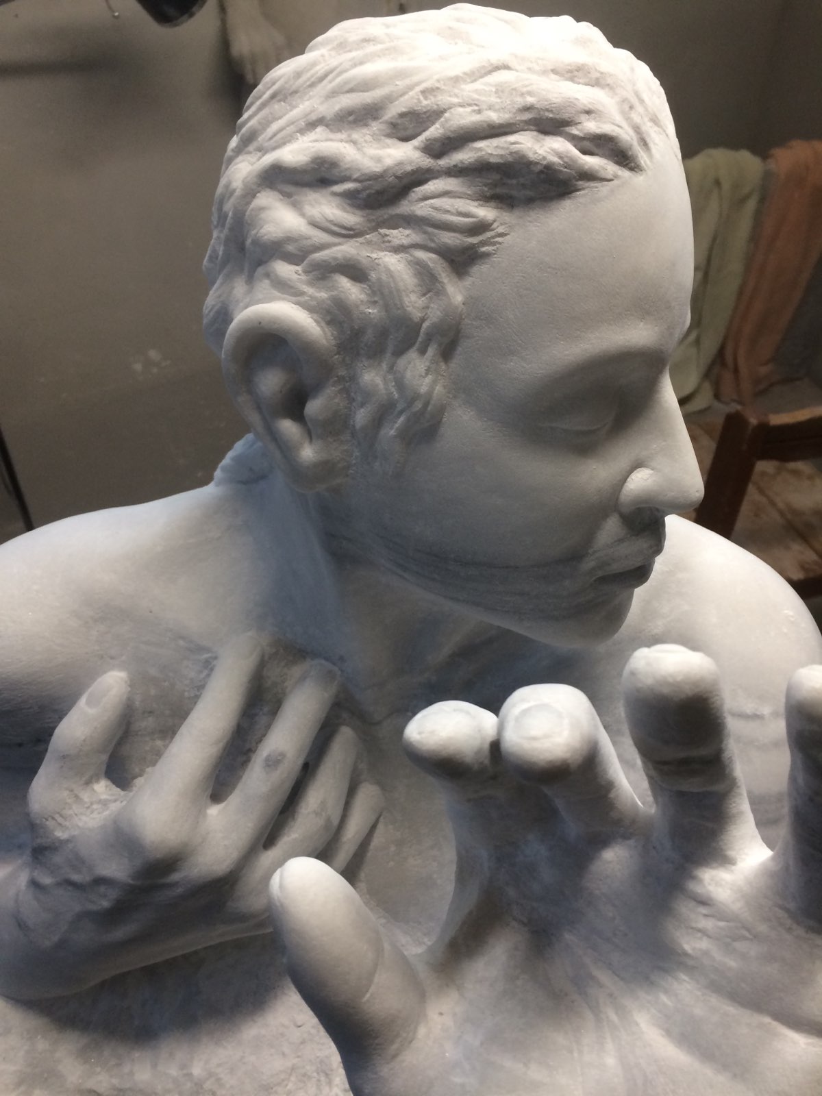Skulptur Gedenkstein Fabian Plain von Luzi Anderegg